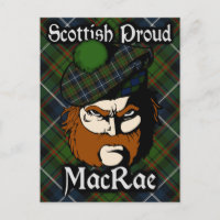 Scottish Clan MacRae Tartan Postcard