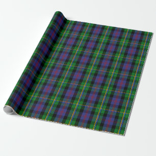 Scottish Clan Malcolm Tartan Plaid Wrapping Paper