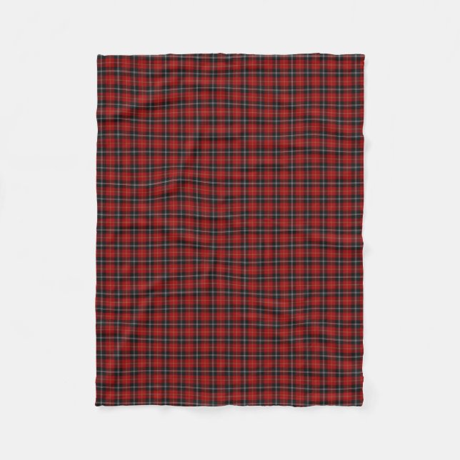 Scottish Clan Marjoribanks Classic Tartan Fleece Blanket (Front)