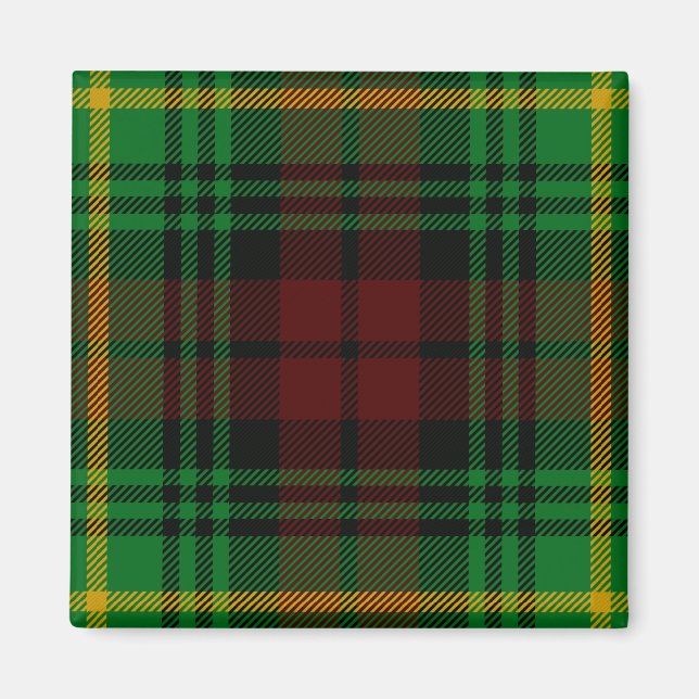 Scottish Clan Martin Tartan Plaid Magnet (Front)