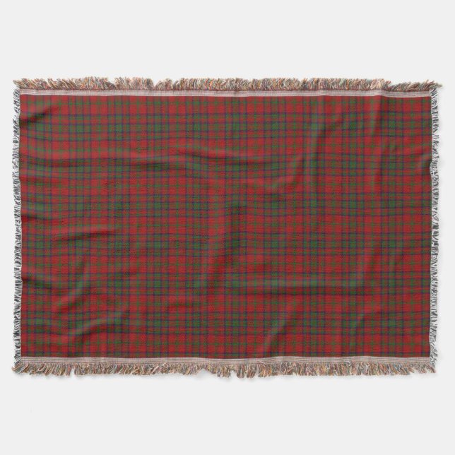 Scottish Clan Matheson Tartan Throw Blanket (Front)