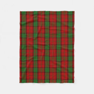 Scottish Clan Maxwell Tartan Plaid Fleece Blanket