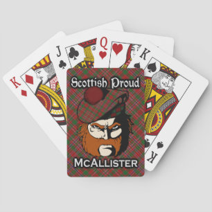 Scottish Clan McAllister Tartan Deck Playing Cards
