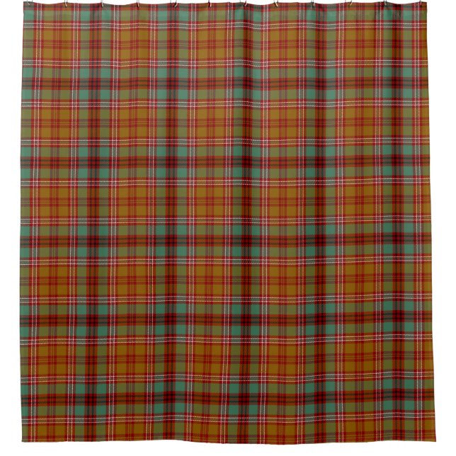 Scottish Clan McCall Tartan Plaid Shower Curtain (Front)