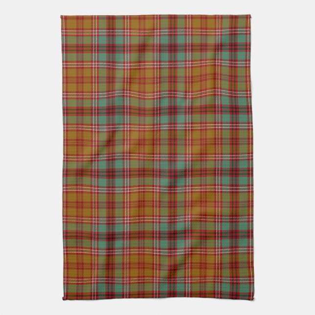 Scottish Clan McCall Tartan Plaid Tea Towel (Vertical)