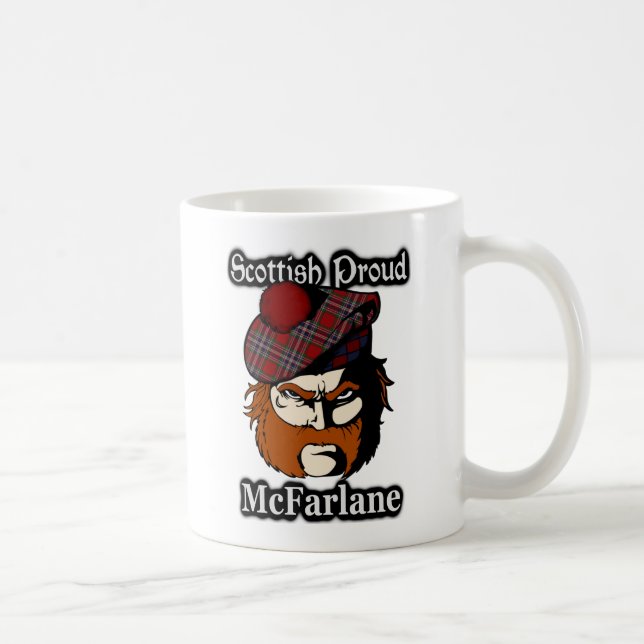 Scottish Clan McFarlane Tartan Scottish Coffee Mug (Right)