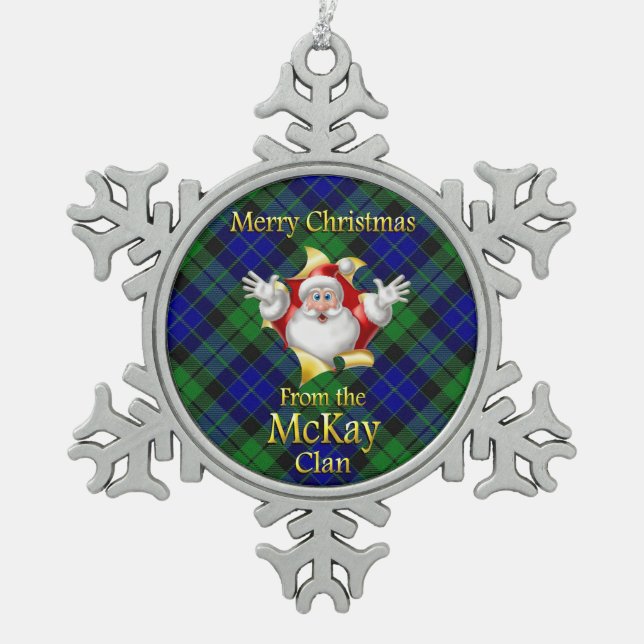 Scottish Clan McKay Christmas Ornament (Front)