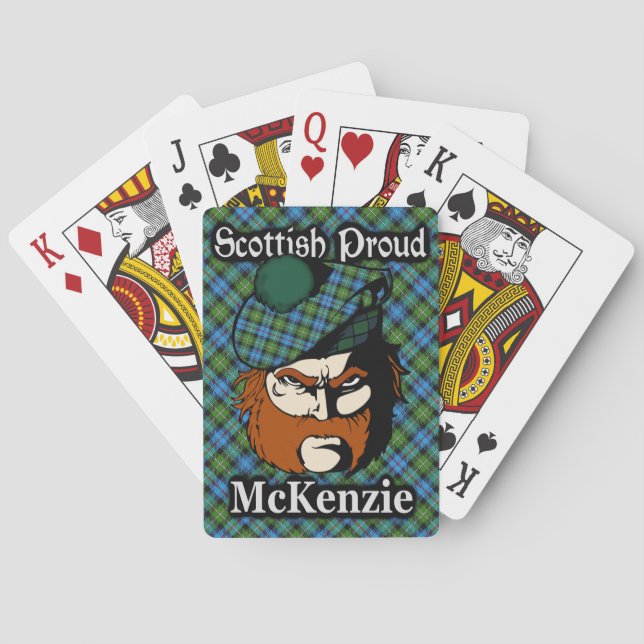 Scottish Clan McKenzie Tartan Deck Playing Cards (Back)