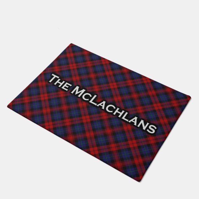 Scottish Clan McLachlan MacLachlan Tartan Doormat (Angled)