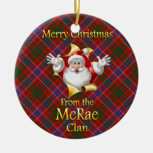 Scottish Clan McRae Christmas Ornament