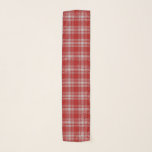 Scottish Clan Menzies Red and White Tartan Plaid Scarf<br><div class="desc">A scarf celebration featuring the design of the Scottish Clan Menzies red and white tartan plaid.</div>