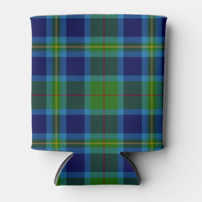 Scottish Clan Miller Tartan Plaid Can Cooler (Front)