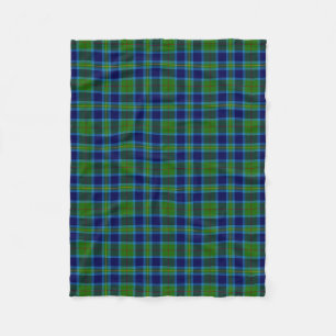 Scottish Clan Miller Tartan Plaid Fleece Blanket