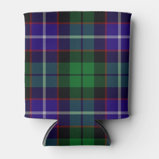 Scottish Clan Mitchell Tartan Plaid Can Cooler (Front)