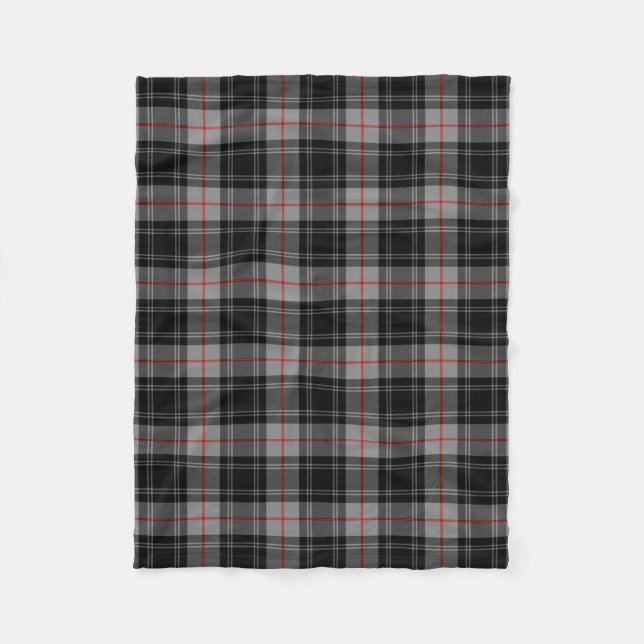 Scottish Clan Moffat Tartan Plaid Fleece Blanket (Front)