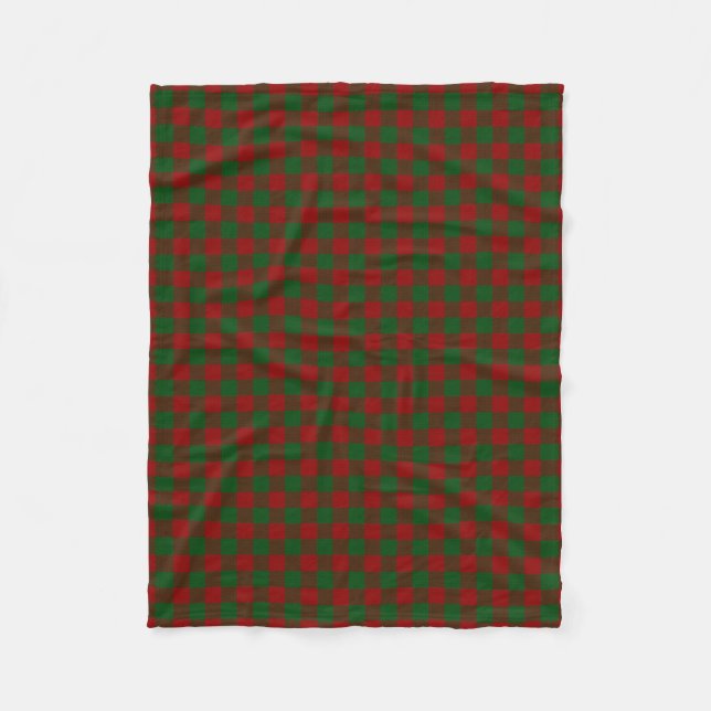 Scottish Clan Moncreiffe Moncrief Classic Tartan Fleece Blanket (Front)