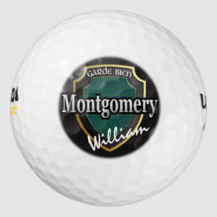 Scottish Clan Montgomery Personalise Your Name Golf Balls