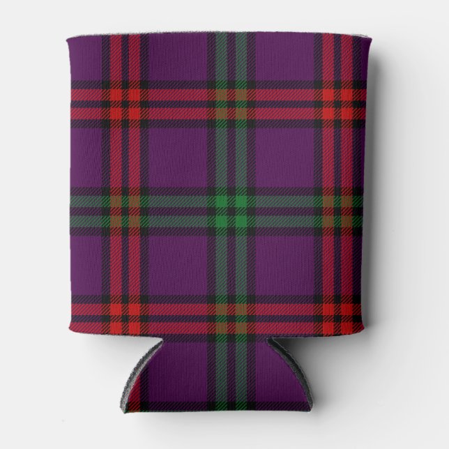 Scottish Clan Montgomery Tartan Plaid Can Cooler (Front)