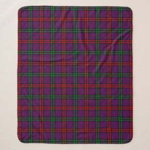 Scottish Clan Montgomery Tartan Plaid Sherpa Blanket