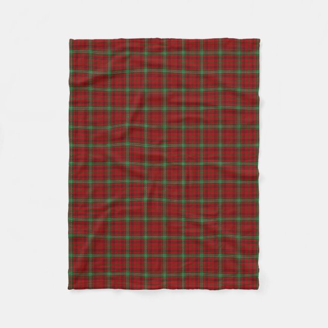 Scottish Clan Morrison Classic Tartan Fleece Blanket (Front)