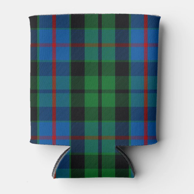 Scottish Clan Morrison Tartan Plaid Can Cooler (Front)