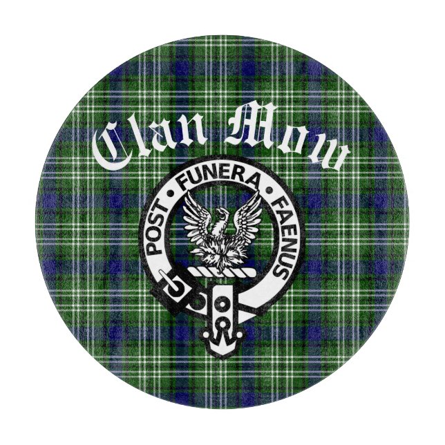 Scottish Clan Mow Crest & Tartan  Cutting Board (Front)