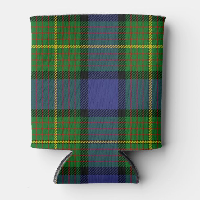 Scottish Clan Muir Tartan Plaid Can Cooler (Front)