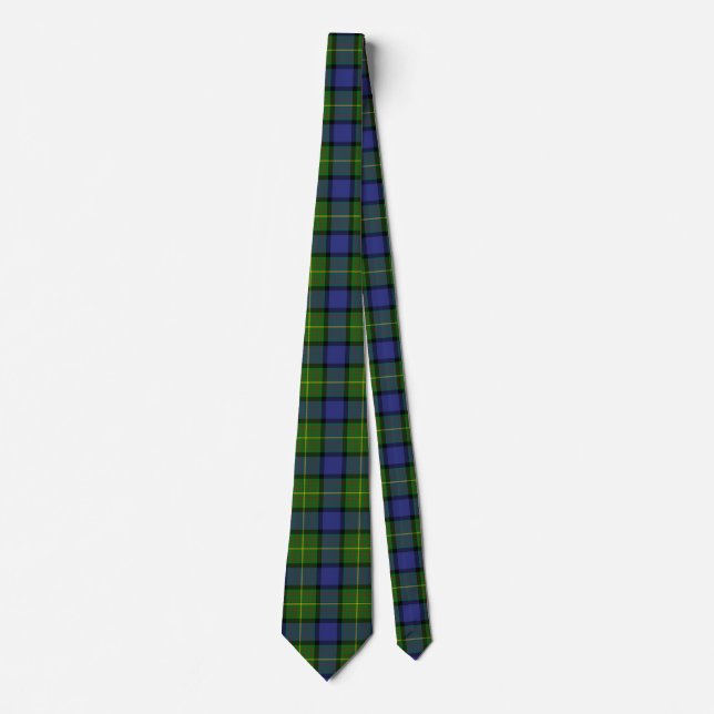 Scottish Clan Muir Tartan Plaid Tie (Front)