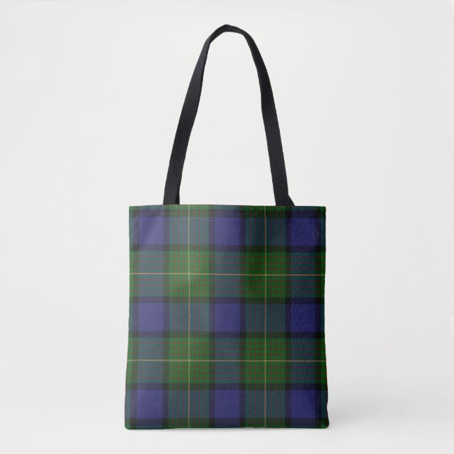 Scottish Clan Muir Tartan Plaid Tote Bag (Front)