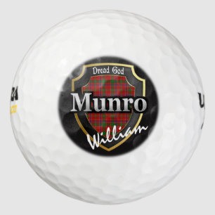 Scottish Clan Munro Personalise Your Name Golf Balls