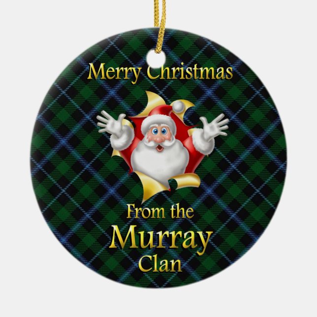 Scottish Clan Murray Christmas Ornament (Front)