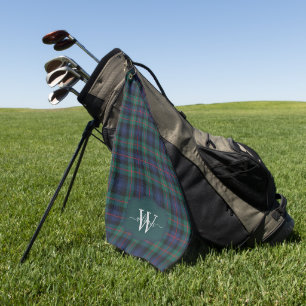Scottish Clan Murray of Atholl Tartan Monogrmmed Golf Towel