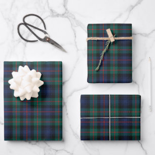 Scottish Clan Murray of Atholl Tartan Plaid Wrapping Paper Sheet