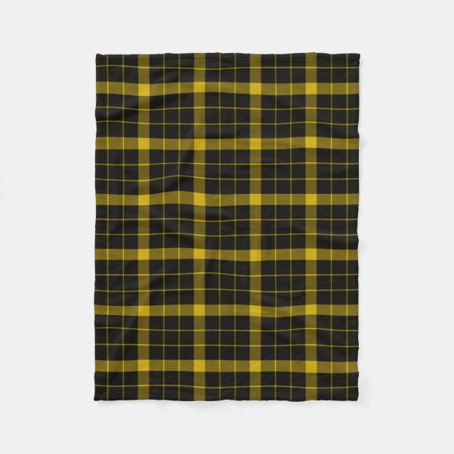 Scottish Clan Raeburn Tartan Plaid Fleece Blanket (Front)