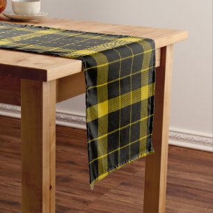 Scottish Clan Raeburn Tartan Plaid Long Table Runner