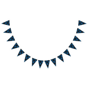 Scottish Clan Ramsay Ramsey Blue Hunting Tartan Bunting