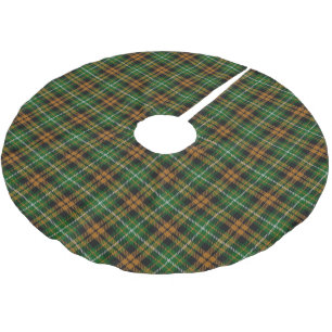 Scottish Clan Ramsay Ramsey Orange Hunting Tartan Brushed Polyester Tree Skirt