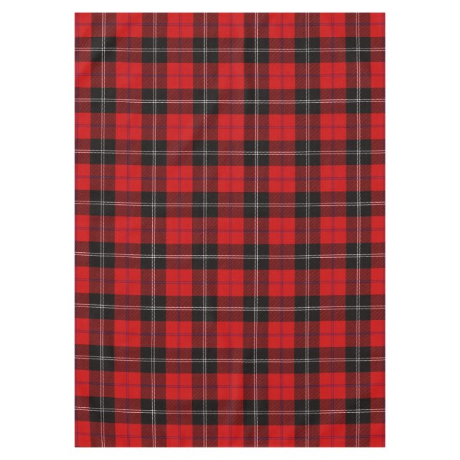Scottish Clan Ramsay Tartan Plaid Tablecloth (Front)