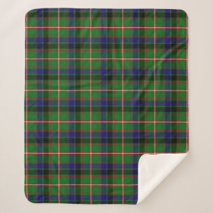 Scottish Clan Reid Tartan Plaid Sherpa Blanket