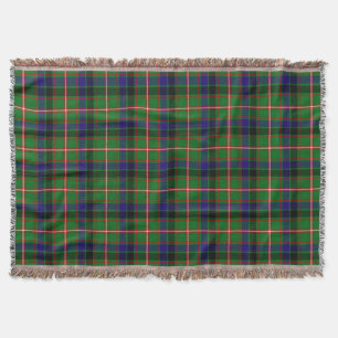 Scottish Clan Reid Tartan Plaid Throw Blanket