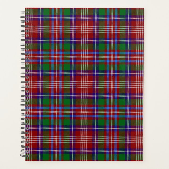 Scottish Clan Ritchie Tartan Plaid Planner (Front)