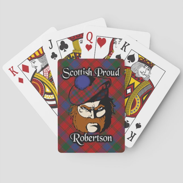 Scottish Clan Robertson Tartan Deck Playing Cards (Back)
