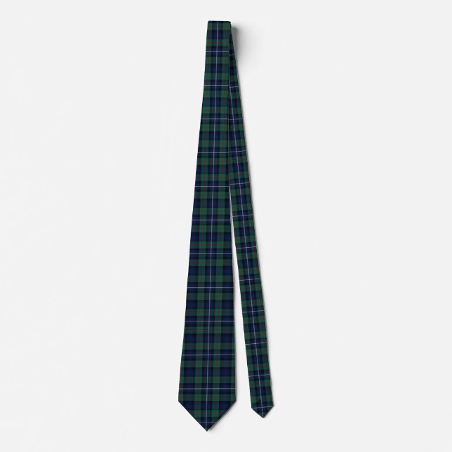 Scottish Clan Robertson Tartan Plaid Neck Tie (Front)