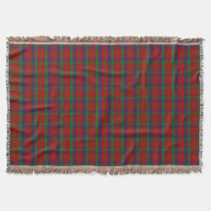 Scottish Clan Robertson Tartan Plaid Throw Blanket