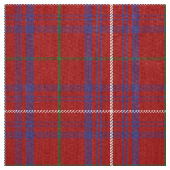 Scottish Clan Rose Tartan Plaid Fabric (Swatch)
