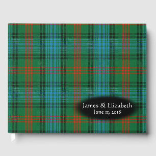 Scottish Clan Ross Tartan Plaid Wedding Guest Book