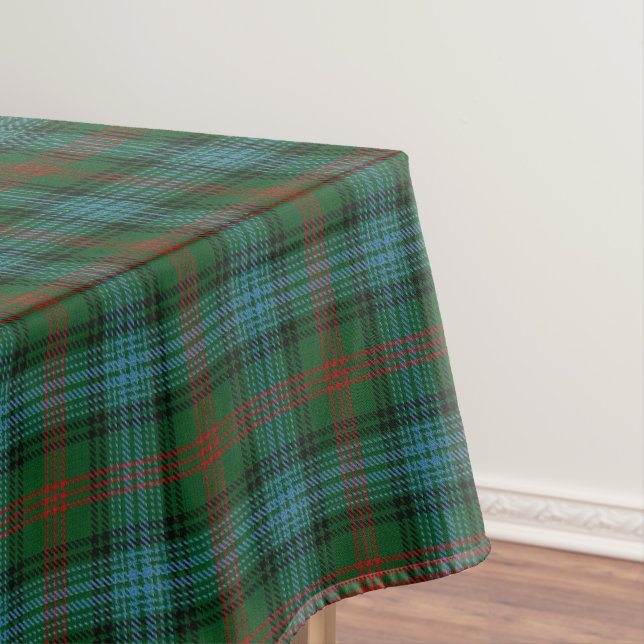Scottish Clan Ross Tartan Tablecloth (In Situ)
