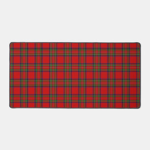 Scottish Clan Royal Stewart Tartan Plaid Desk Mat