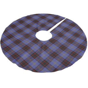 Scottish Clan Rutherford Tartan Brushed Polyester Tree Skirt