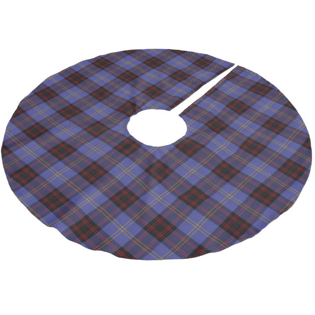 Scottish Clan Rutherford Tartan Brushed Polyester Tree Skirt (Angled)